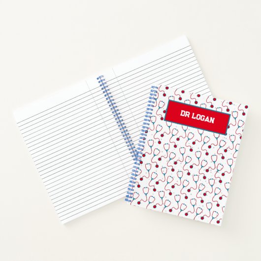 Name des Arztes für das Stethoskop Notizblock (Innenseite)