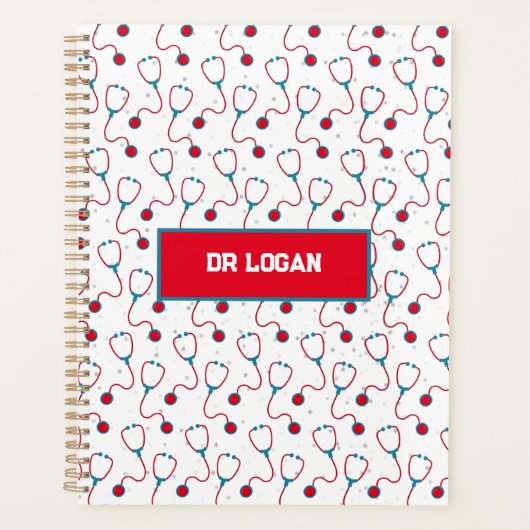 Name des Arztes für das Stethoskop Planer (Vorderseite)