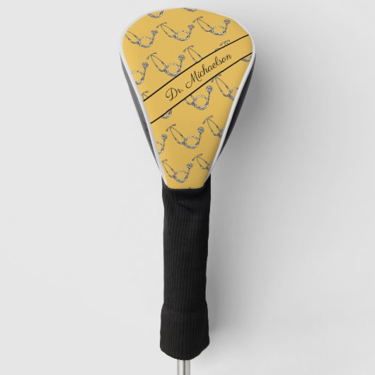 Name des Arztes Golf Headcover (Vorderseite)