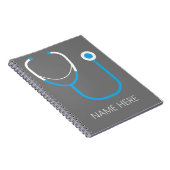 Name des Arztes Nurse Stethoscope Notizblock (Rechte Seite)