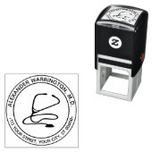 Name des Arztes Nurse Stethoscope Permastempel (Beispiel)