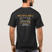 Name des Auftraggebers T-Shirt (Rückseite)
