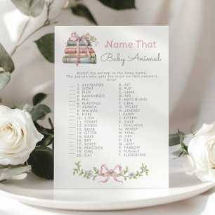 Name des Baby Animal Storybook Baby Showspiels