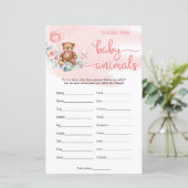 Name des Baby Animals Teddy Bear Eucalyptus Game (Stehend Vorderseite)