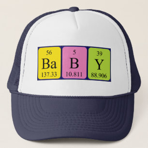 Name des Baby-Periodensystems Truckerkappe
