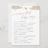 Name des Baby Song Game Twinkle Little Star Einladung (Vorderseite)