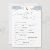 Name des Baby Song Game Twinkle Little Star Einladung (Vorderseite)