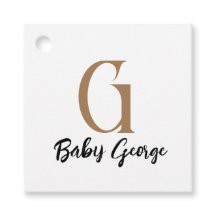 Name des Baby unisex monogramm minimal