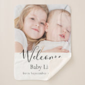 Name des Babys, das ein Foto hat Sherpadecke (Vorderseite)