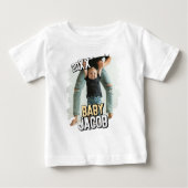 Name des Babys Modernes, einfaches Grunge Custom B Baby T-shirt (Vorderseite)