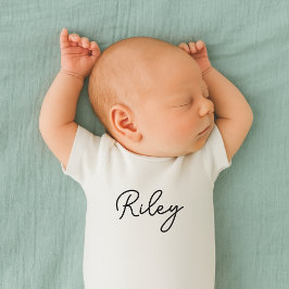 Name des Babys Niedlich Typografie Name Baby Strampler