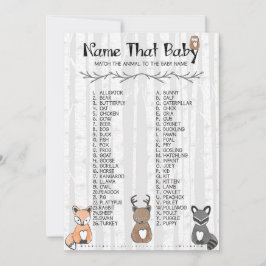 Name des Babyspiels Einladung