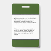 Name des Bar für Berufliche Mitarbeiter in der Sch Ausweis (Rückseite)