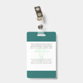 Name des Bar für das benutzerdefinierte Doctor-Fot Ausweis (Rückseite mit Clip)