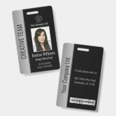 Name des Bar für das benutzerdefinierte Employee-F Ausweis (Front & Back)