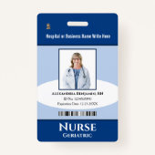 Name des Bar für das Logo des benutzerdefinierten Ausweis (Vorderseite)