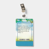 Name des Bar für das Logo des benutzerdefinierten  Ausweis (Rückseite mit Clip)