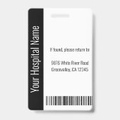 Name des Bar für das Logo des benutzerdefinierten  Ausweis (Back)