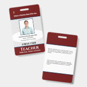 Name des Bar für das Logo des benutzerdefinierten Ausweis (Vorder- & Rückseite)