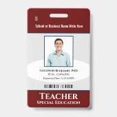 Name des Bar für das Logo des benutzerdefinierten Ausweis (Vorderseite)