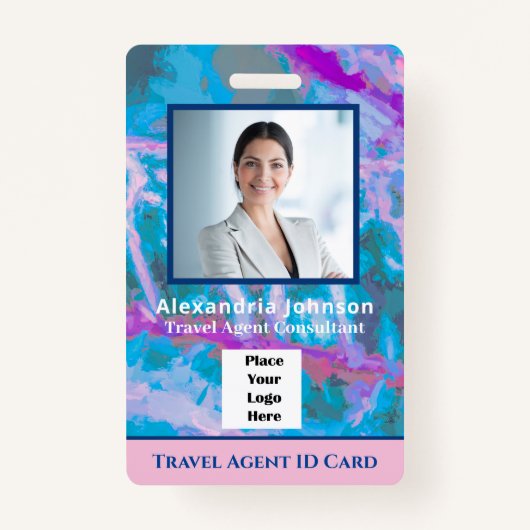 Name des Bar für das Logo des benutzerdefinierten Ausweis (Vorderseite)