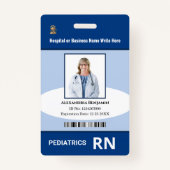 Name des Bar für das Logo des benutzerdefinierten Ausweis (Vorderseite)