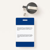 Name des Bar für das Logo des benutzerdefinierten Ausweis (Rückseite mit Rechteck)