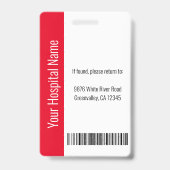 Name des Bar für das Logo des benutzerdefinierten  Ausweis (Back)