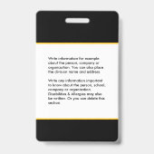 Name des Bar für Schulmitarbeiter Ausweis (Rückseite)