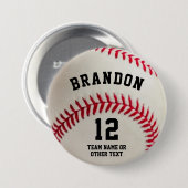 Name des Baseball-Spielers Button (Vorne & Hinten)