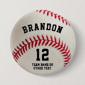 Name des Baseball-Spielers Button (Vorderseite)