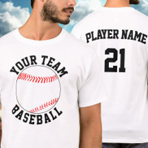Name des Baseball-Teams, Name des Players und Numm