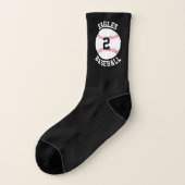 Name des Baseball-Teams und Spielernummer benutzer Socken (Links - Außen)