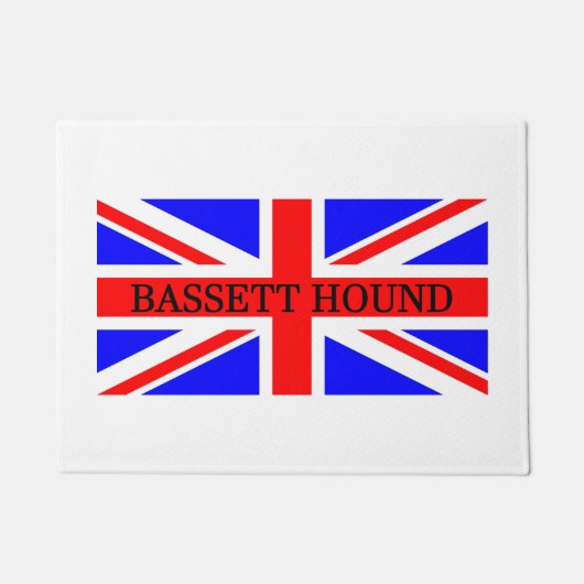 Name des Baseballhofs auf der Flagge Fußmatte (Vorderseite)