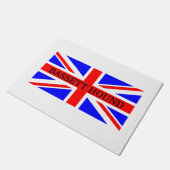 Name des Baseballhofs auf der Flagge Fußmatte (Schrägansicht)