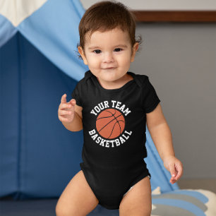 Name des Basketball Baby Teams, Name des Spielers  Baby Strampler