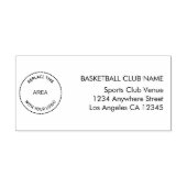 Name des Basketball Club für das benutzerdefiniert Gummistempel (Prägung)