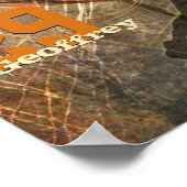 Name des Basketball-Mannschaftsspielers Poster (Ecke)