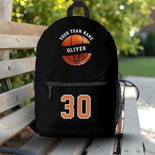 Name des Basketball-Spielers Team Name Sport Bedruckter Rucksack