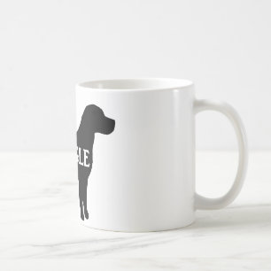 Name des Beagle Silhouette.png Kaffeetasse