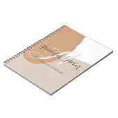 Name des beigen Pampas Notizblock (Linke Seite)