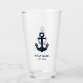 Name des benutzerdefinierten Ankerboots Glas (Vorderseite)