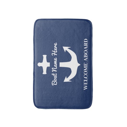 Name des benutzerdefinierten Ankerboots Name des b Badematte (Vorderseite Vertikal)