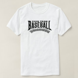 Name des benutzerdefinierten Baseball-Teams T-Shirt