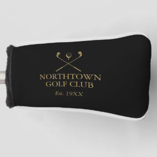 Name des benutzerdefinierten Black and Gold Golf C Headcover