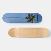 Name des benutzerdefinierten Blue Sky Palm Tree Skateboard (Horizontal)