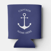 Name des benutzerdefinierten Bootes Kapitän nautis Dosenkühler (Rückseite)