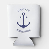 Name des benutzerdefinierten Bootes Kapitän nautis Dosenkühler (Rückseite)