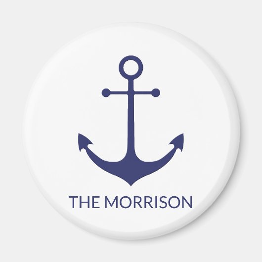 Name des benutzerdefinierten Bootes nautischer Ank Magnet (Vorne)