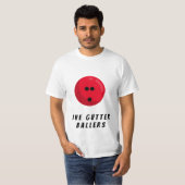Name des benutzerdefinierten Bowlings | Red Bowlin T-Shirt (Vorne ganz)